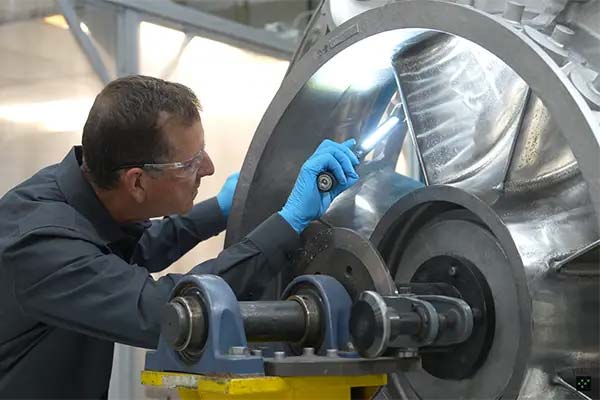 Man inspection aerospace finishing
