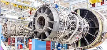 aerospace engines in factory