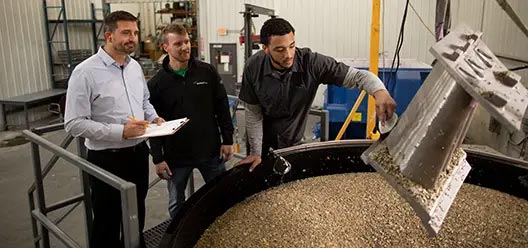Vibratory finishing inspection